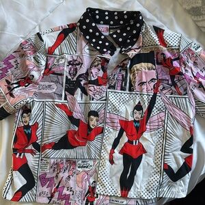 RARE BlackMilk Marvel The Wasp button down shirt in excellent condition size S